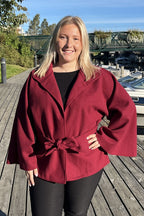 Chica London Alvina Poncho Jacket Women Wine - Caramelle Fashion