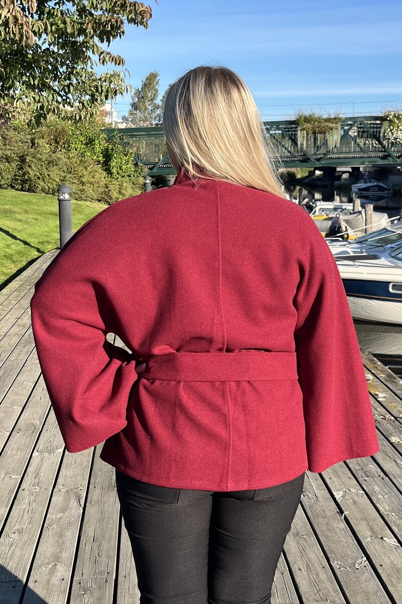 Chica London Alvina Poncho Jacket Women Wine - Caramelle Fashion