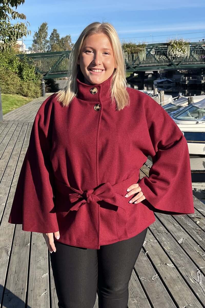 Chica London Alvina Poncho Jacket Women Wine - Caramelle Fashion
