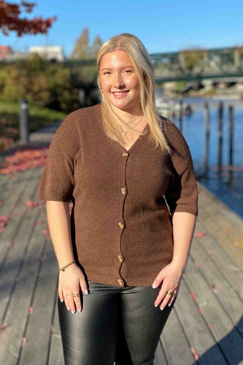 Chica London Becky Knitted Cardigan Women Choco - Caramelle Fashion