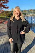 Cassandra Skjorta Dam Svart Black | Smilebutiken - Caramelle fashion