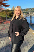 Cassandra Skjorta Dam Svart Black | Smilebutiken - Caramelle fashion