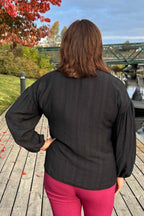 Chica London Corey Women's Buckle Blouse Black CARAMELLE FASHION
