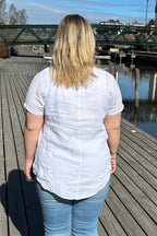 Chica London Emeline Blus Dam White Caramelle Fashion