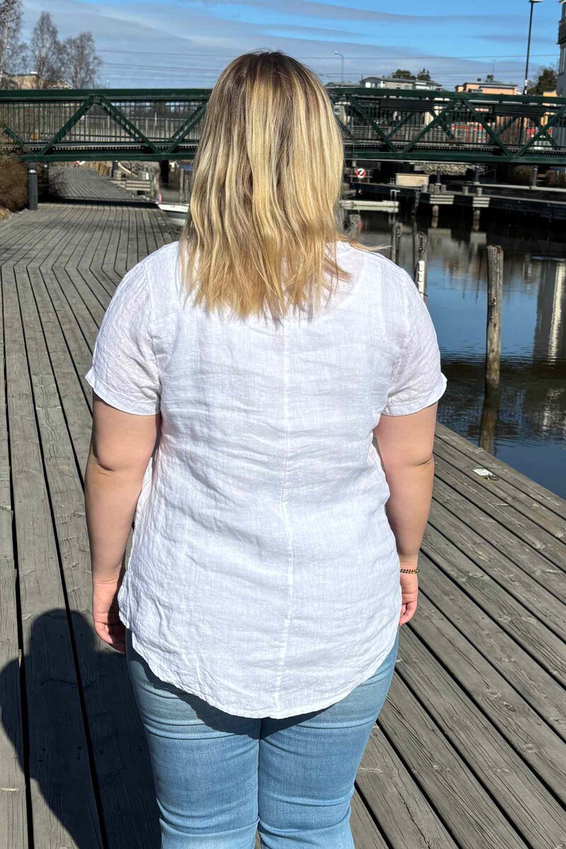 Chica London Emeline Blus Dam White Caramelle Fashion