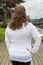Chica London Gwynne Long Sleeve Lace Top Women White - Caramelle Fashion
