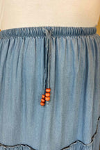 Chica London Josie Skirt Women's Mid Denim Caramelle Fashion