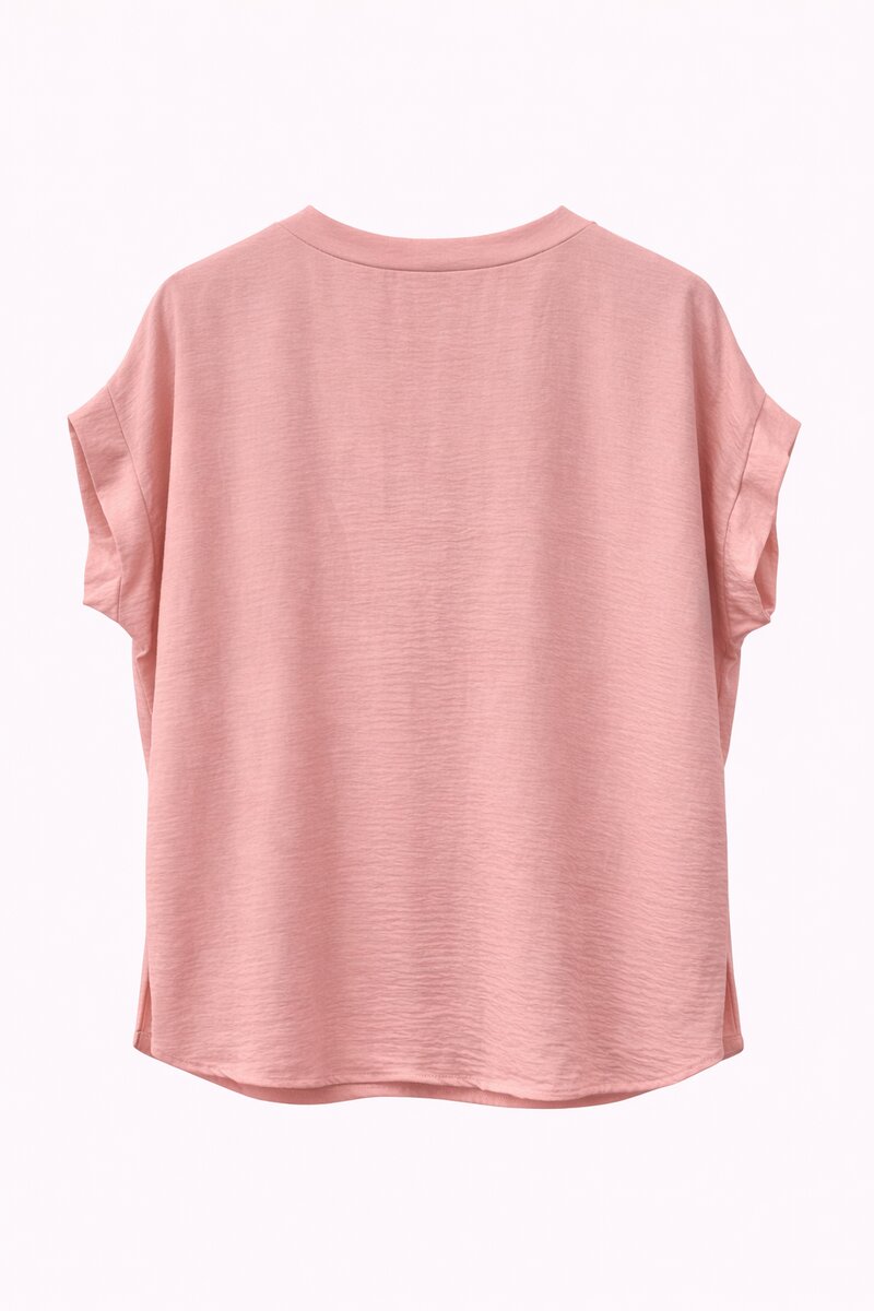 Chica London Kyla V-neck Blouse Ladies Light Pink - Caramelle Fashion