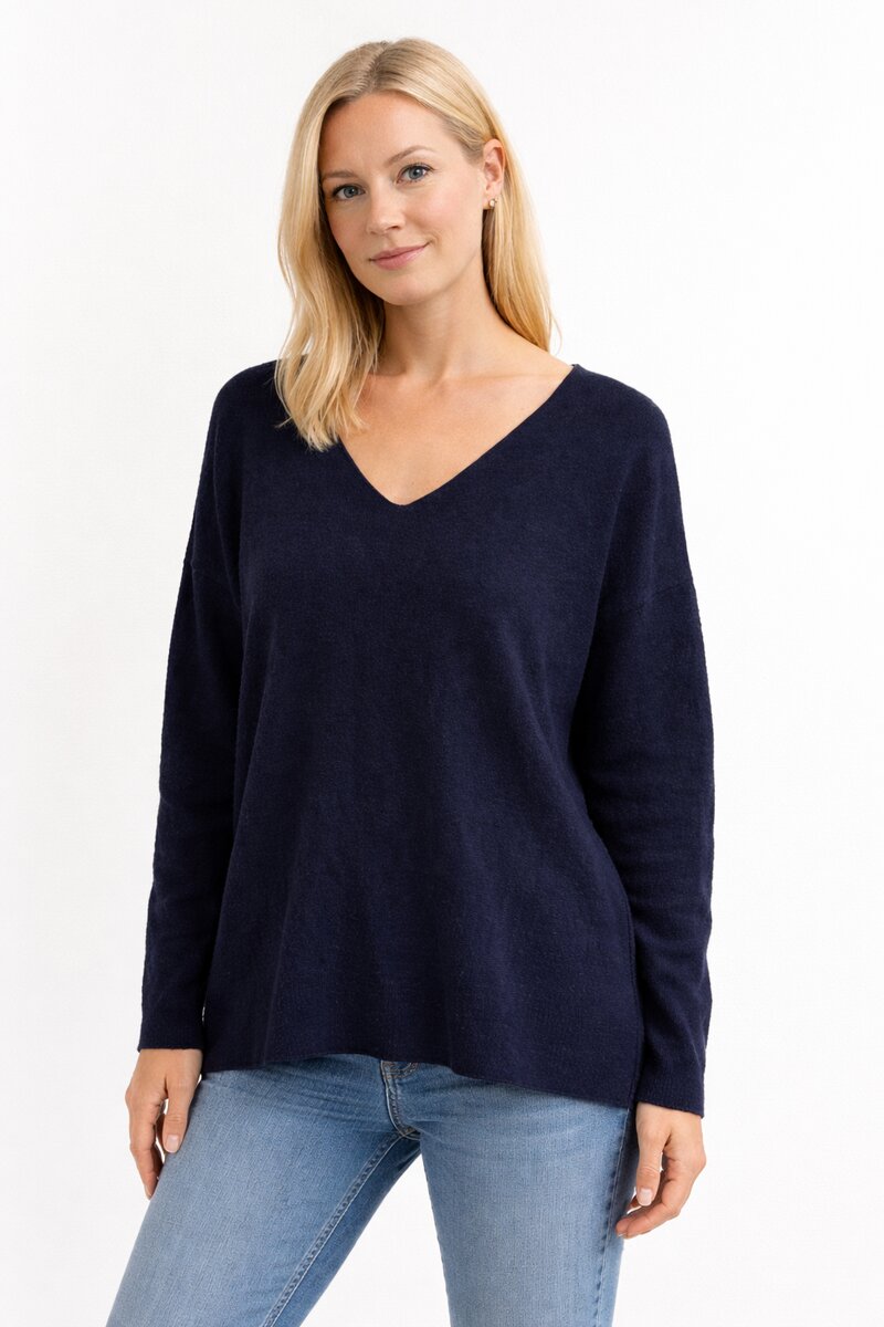 Chica London Mya Knitted Sweater Women Navy CARAMELLE FASHION