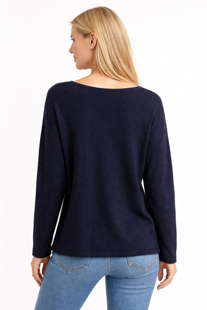 Chica London Mya Knitted Sweater Women Navy CARAMELLE FASHION