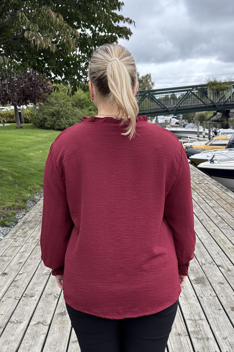 Padma Blus Dam Vinröd Bordo | Smilebutiken - Chica London