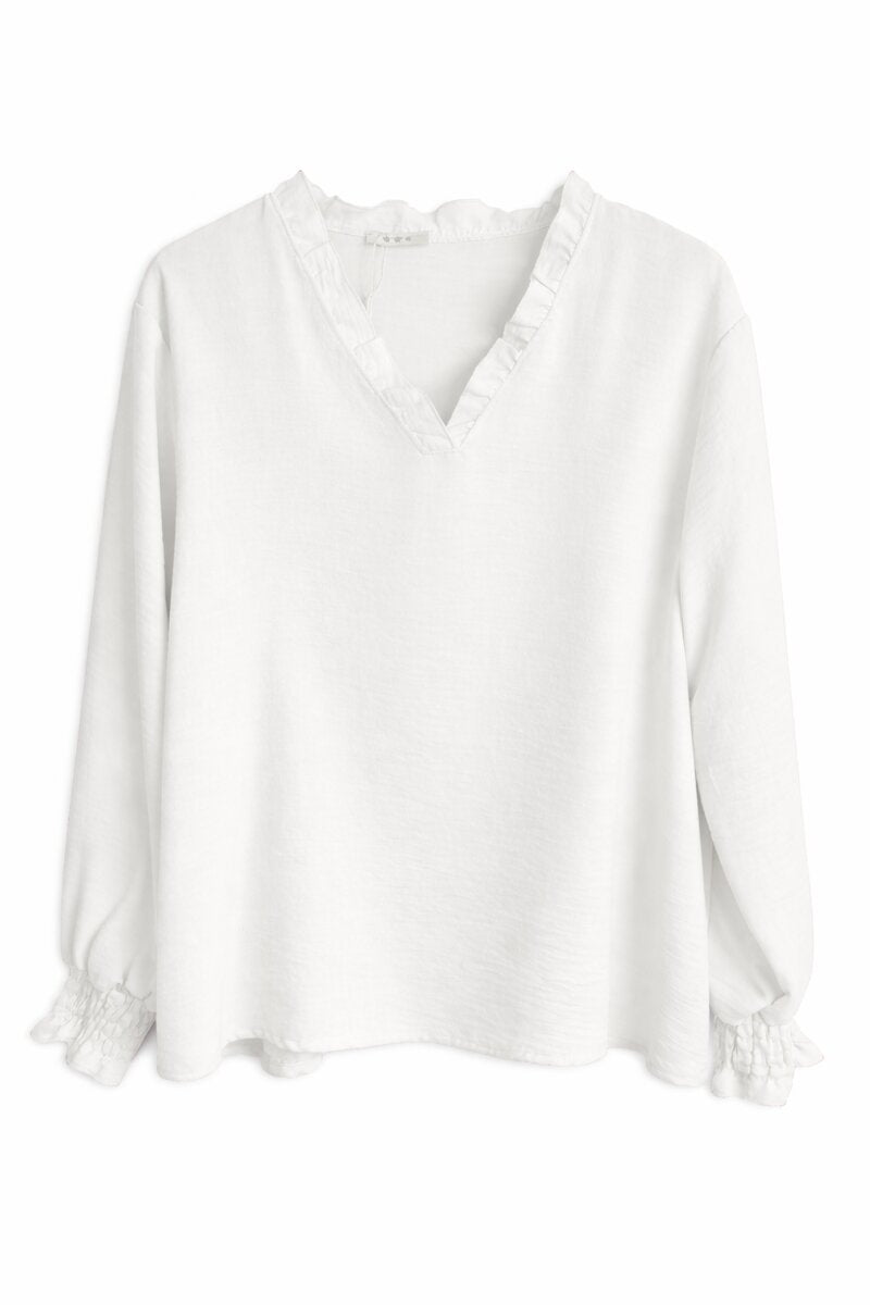 Chica London Padma Topp Dam White CARAMELLE FASHION