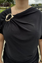 Chica London Parvati Topp Dam Black Caramelle Fashion