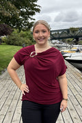 Chica London Parvati Topp Dam Bordo Caramelle Fashion