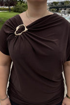 Chica London Parvati Topp Dam Choco Caramelle Fashion