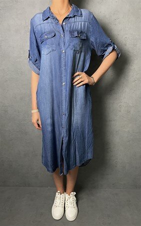Chica London Evelina Shirt Dress Women's Denim Caramelle Fashion