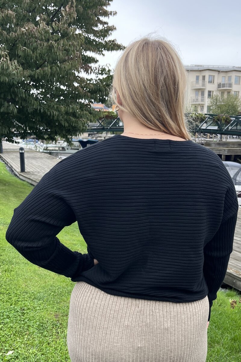 Chica London Stickad Topp Dam Black Caramelle Fashion