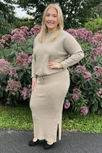 Chica London Knitted Set Women's Mocha Caramelle Fashion
