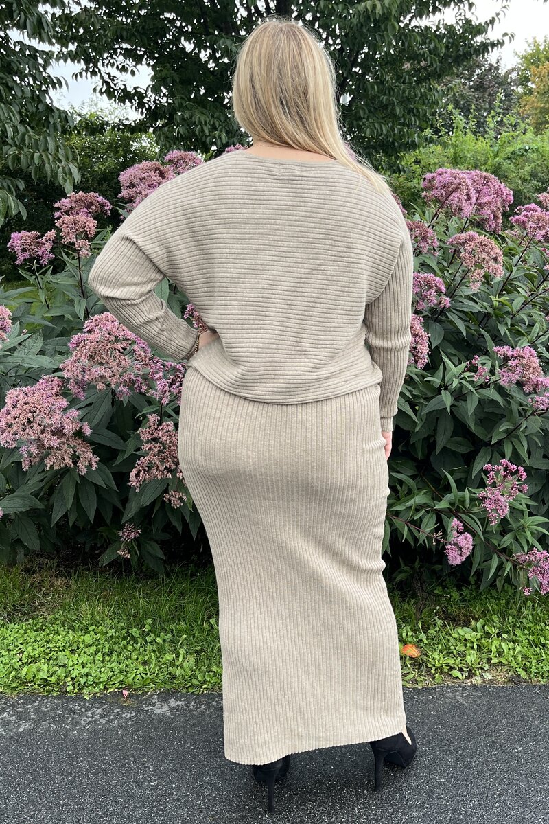 Chica London Knitted Set Women's Mocha Caramelle Fashion