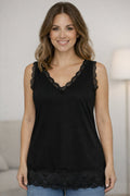 Chica London Willa Linne med Spets Dam Black CARAMELLE FASHION