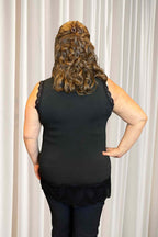 Chica London Willa Linne med Spets Dam Black CARAMELLE FASHION