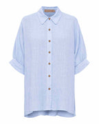Cirelle Linen Shirt Women Cielo Marta du Chateau | Smilebutiken - Marta du Chateau