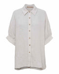 Cirelle Linen Shirt Women Sabbia Marta du Chateau | Smilebutiken - Marta du Chateau