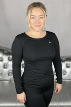 Clarissa Long-Sleeved Training Top Black Women - ONLY PLAY