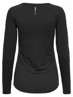Clarissa Long-Sleeved Training Top Black Women - ONLY PLAY