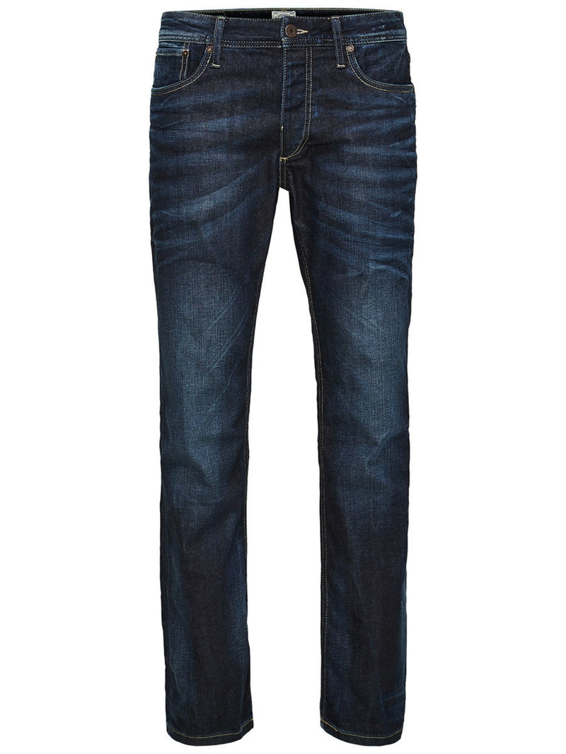 Clark Orginal Regular Fit Jeans Herr Blue Denim Jack & Jones