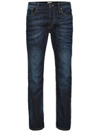 Clark Orginal Regular Fit Jeans Herr Blue Denim Jack & Jones