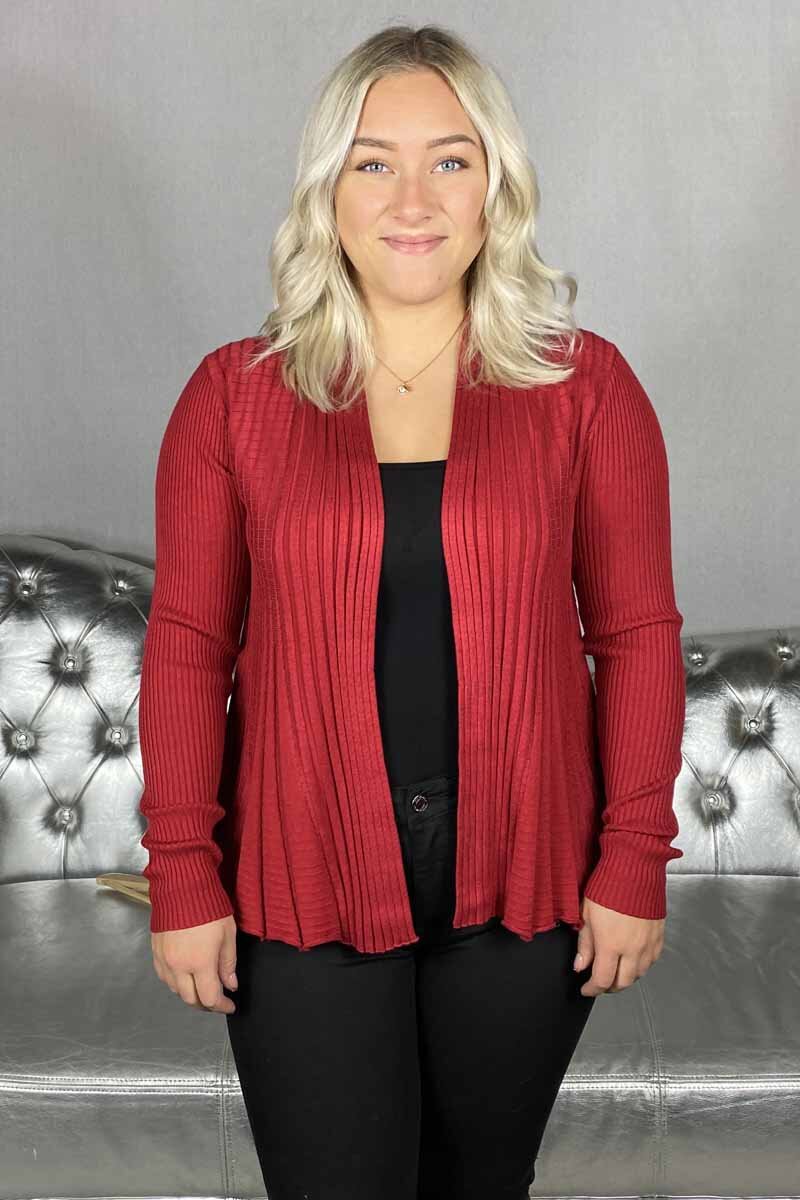 Freequent Claudisse Short Cardigan Women Chilli Pepper - Freequent