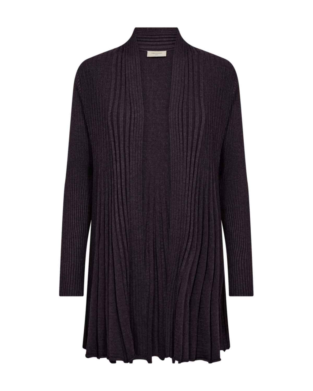 Claudisse Long Cardigan Dam Lila Nightshade Mel | Smilebutiken - Freequent