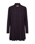 Claudisse Long Cardigan Dam Lila Nightshade Mel | Smilebutiken - Freequent