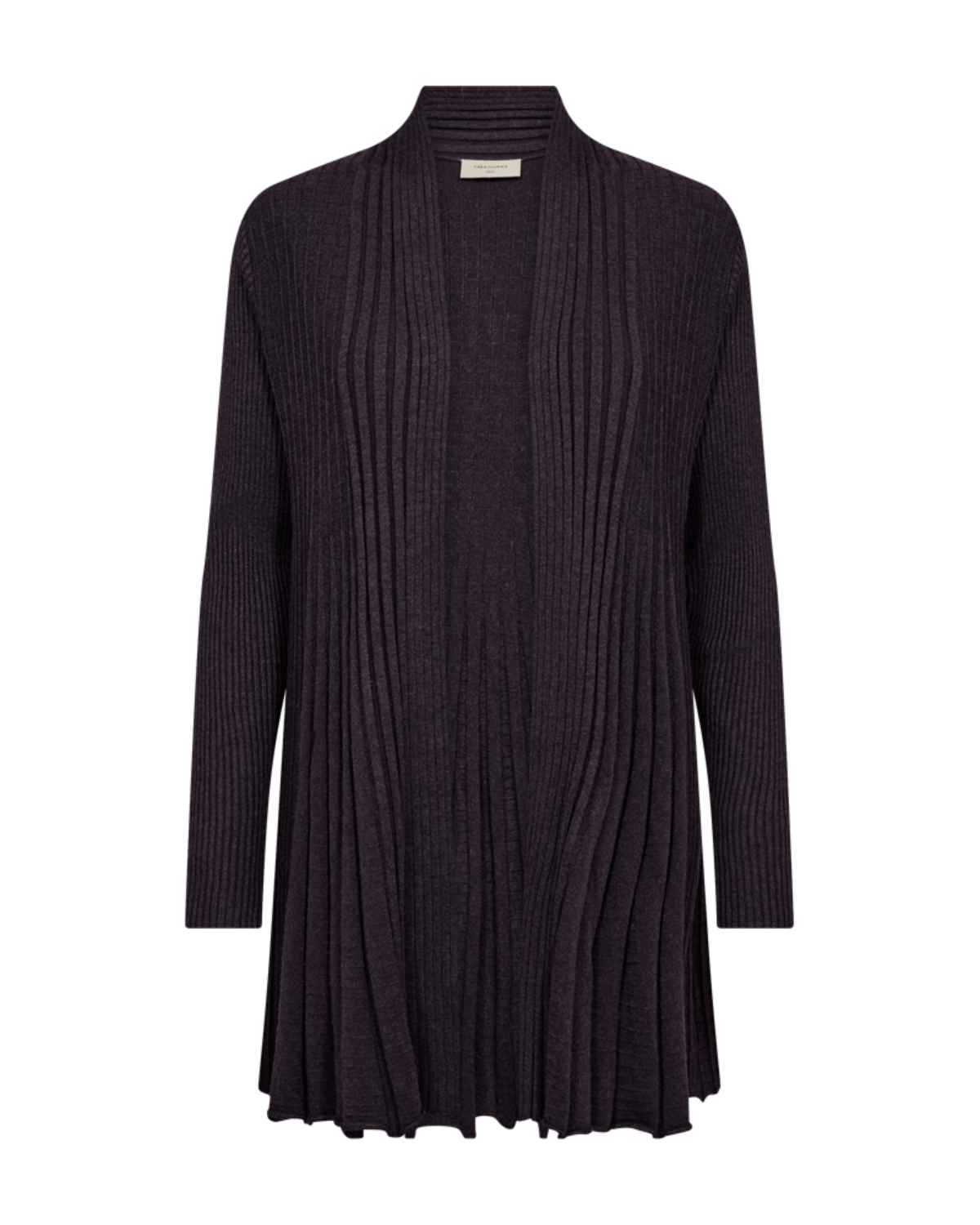 Claudisse Long Cardigan Dam Lila Nightshade Mel | Smilebutiken - Freequent