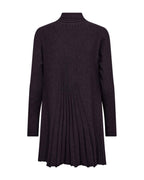 Claudisse Long Cardigan Dam Lila Nightshade Mel | Smilebutiken - Freequent