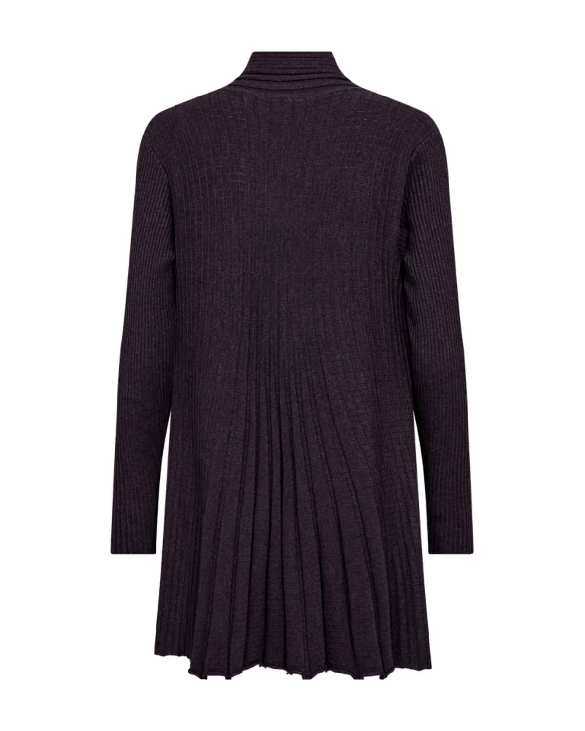 Claudisse Long Cardigan Dam Lila Nightshade Mel | Smilebutiken - Freequent