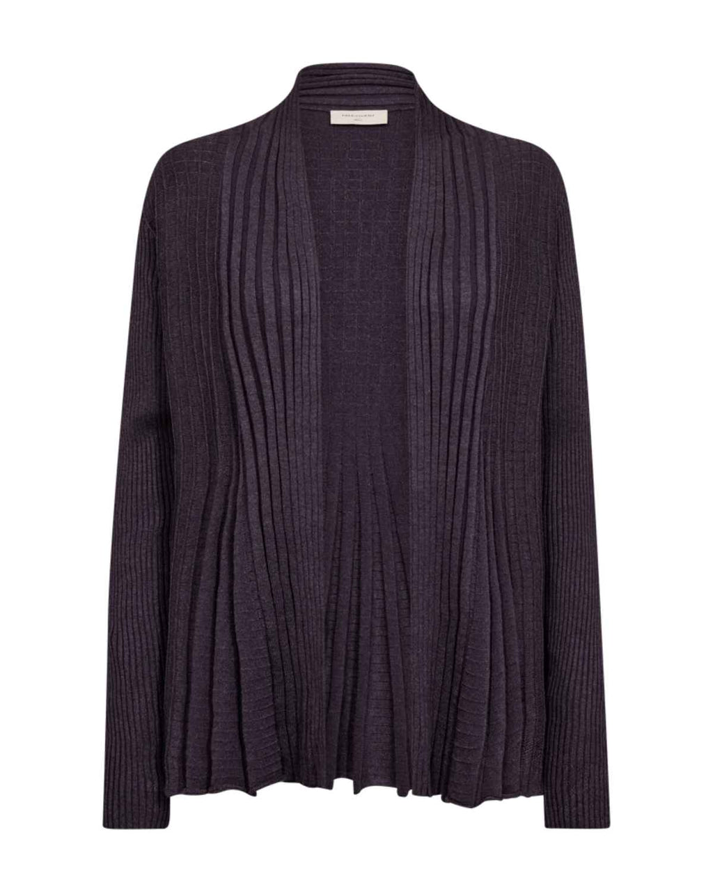 Claudisse Short Cardigan Dam Lila Nightshade Mel | Smilebutiken - Freequent