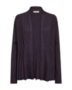 Claudisse Short Cardigan Dam Lila Nightshade Mel | Smilebutiken - Freequent