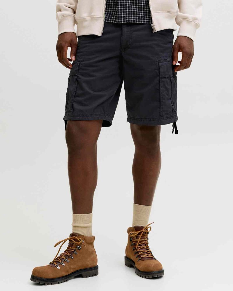Cole Frank Cargo Shorts Men Black | Smilebutiken - Jack & Jones