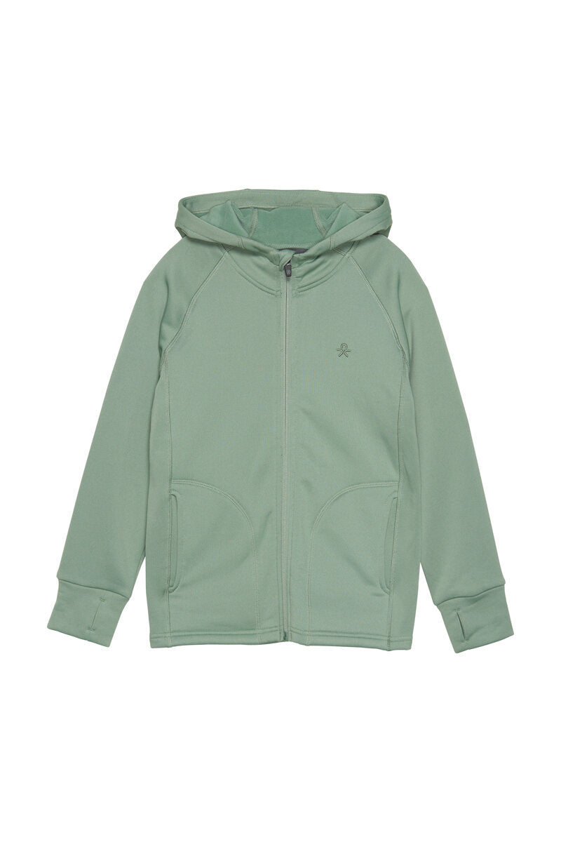 Fleece Jacket With Hood Junior Green Bay Color Kids