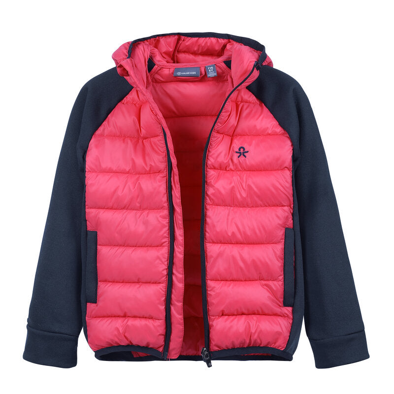Hybrid Fleecejacka Junior Teaberry Color Kids