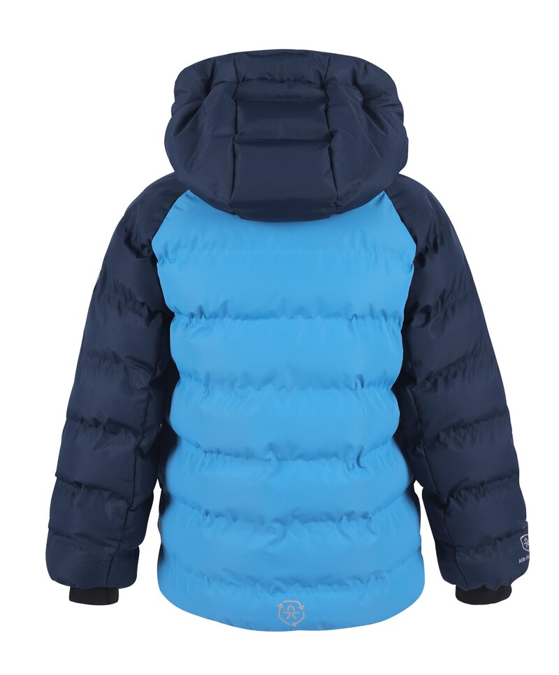 Ski Jacket Quilted Vinterjacka Barn Junior Blue Color Kids