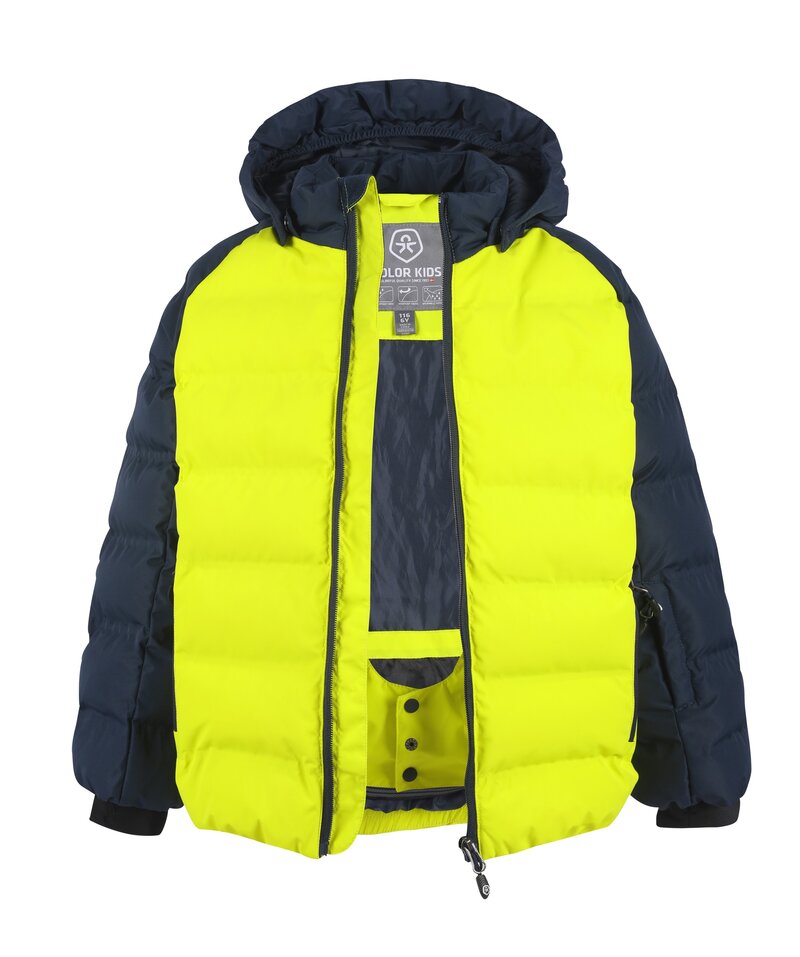 Ski Jacket Quilted Winter Jacket Children Junior Sulphur Spring Color Kids