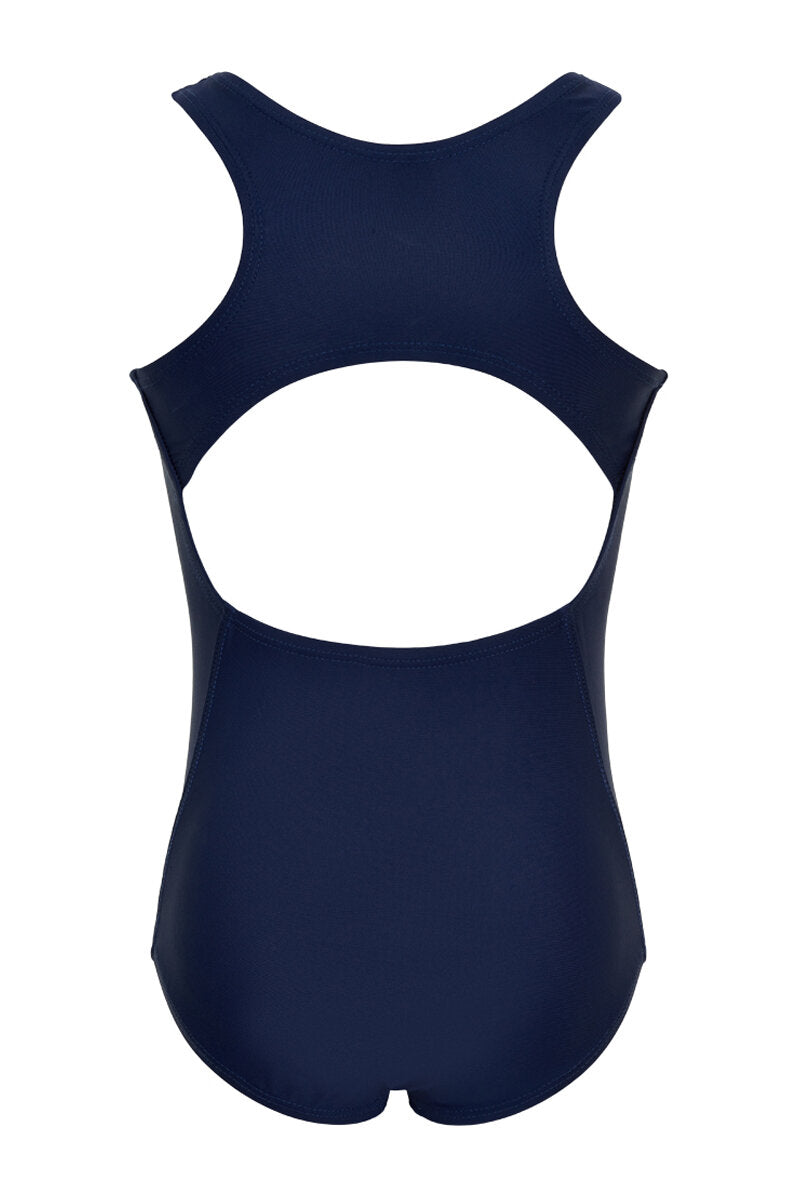 Swimsuit Solid Swimsuit Kids Dress Blues Color Kids