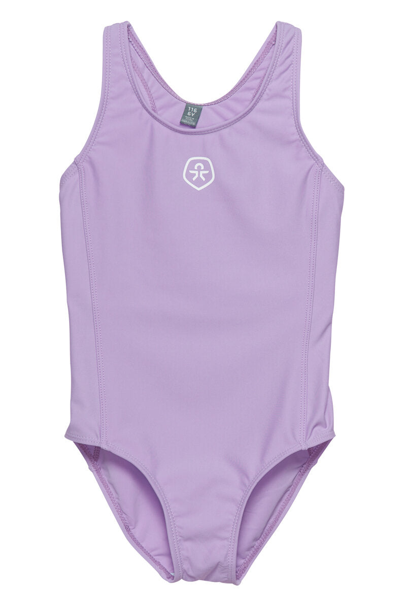 Swimsuit Solid Swimsuit Kids Lavender Mist Color Kids