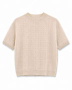 Crystal Tröja med Strass Dam Beige By Clara | Smilebutiken - Caramelle Fashion
