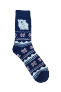 Ullsocka Barn Navy Bear D6Soul