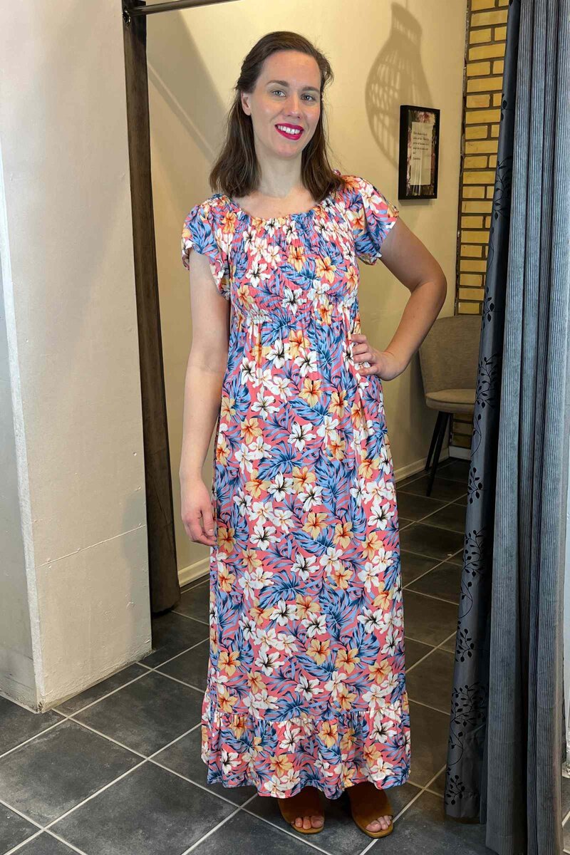 Amaya Dress Women Coral DH Fashion