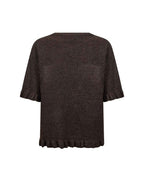 Chanin 5 Pullover Dam Chocolate Plum Melange | Smilebutiken - Wasabiconcept